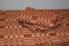 THE WESTBURY SAVANNAH CURTAIN CRANBERRY/TAN 72"X63"